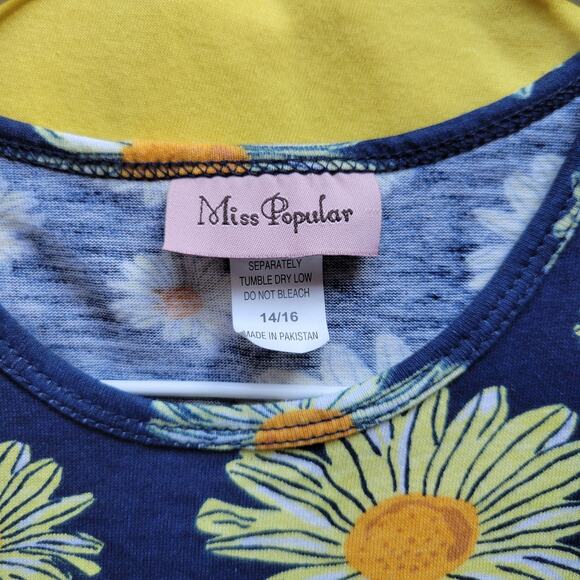 Miss Popular Set of 3 Girls 14/16 Short Sleeve Dresses - Picture 6 of 9